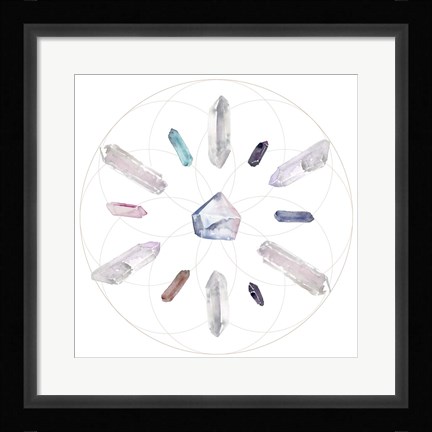 Framed Crystal Matrix II Print