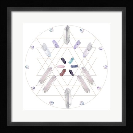 Framed Crystal Matrix III Print