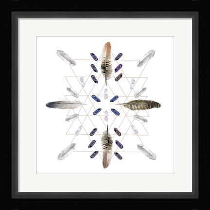 Framed Crystal Matrix IV Print