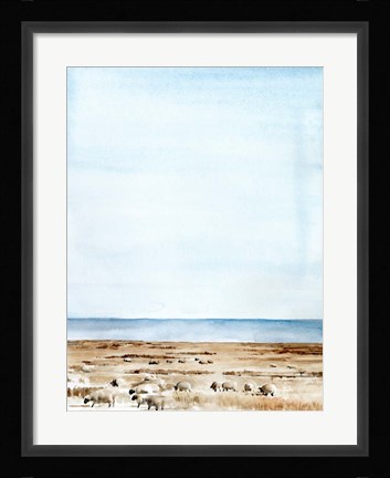 Framed Scottish Ewes I Print