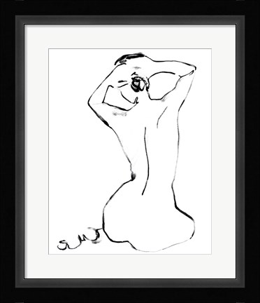 Framed Fixing the Bun I Print