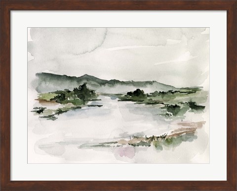 Framed Lake Mist II Print