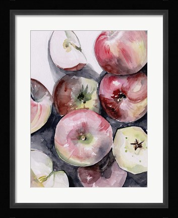 Framed Fruit Slices I Print