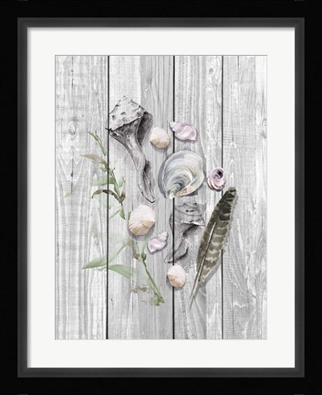 Framed Drifted Ashore I Print