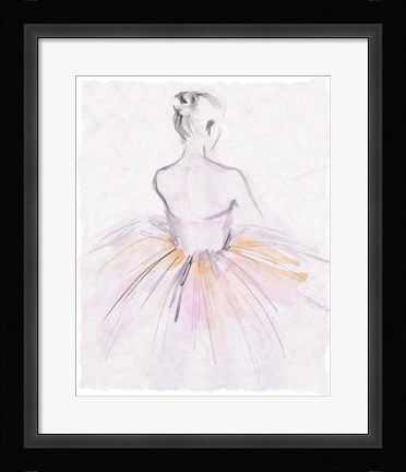 Framed Watercolor Ballerina II Print