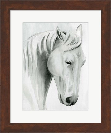 Framed Horse Whisper II Print