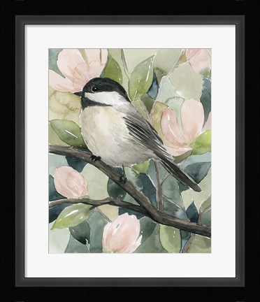 Framed Veiled Aviary II Print