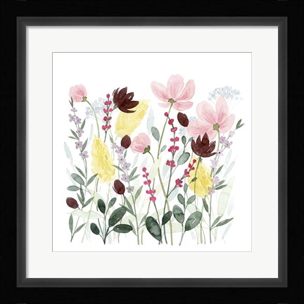 Framed May Posy I Print