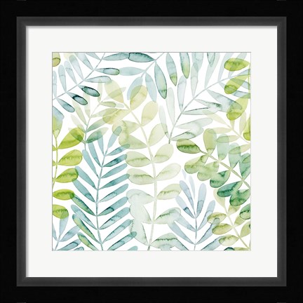 Framed Dancing Palms I Print