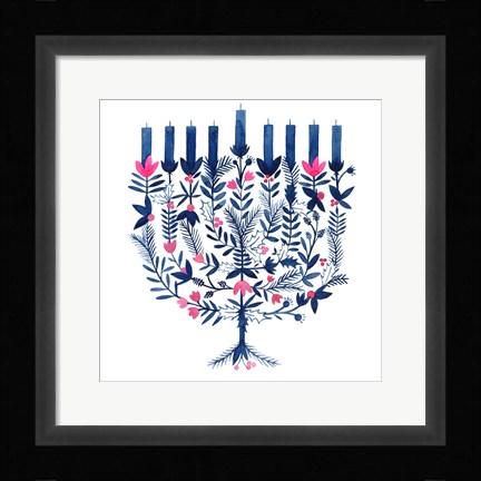 Framed Boho Hanukkah I Print