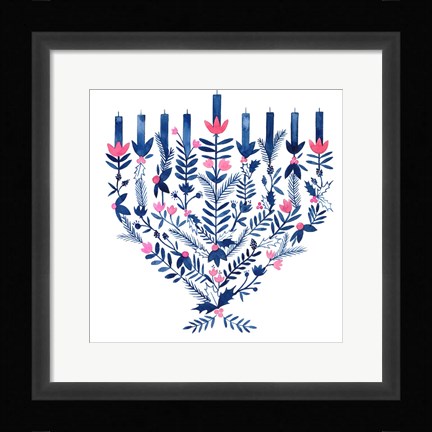 Framed Boho Hanukkah II Print