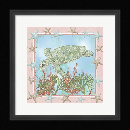 Framed Coastal Life II Print