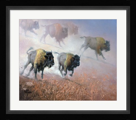 Framed Plains Thunder Print