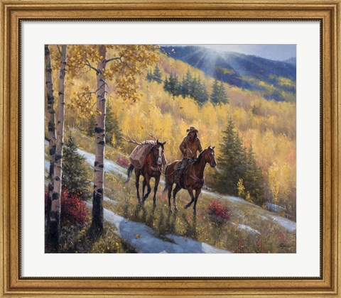 Framed Glow of Indian Summer Print