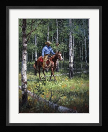 Framed Through the Aspen Print