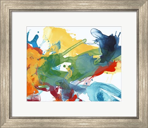 Framed Primary Abstract I Print