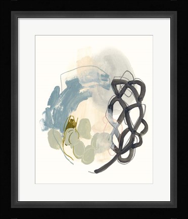 Framed Seed Stitch I Print