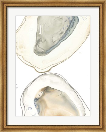 Framed Ocean Oysters II Print