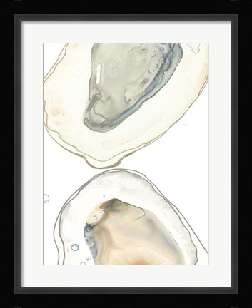 Framed Ocean Oysters II Print