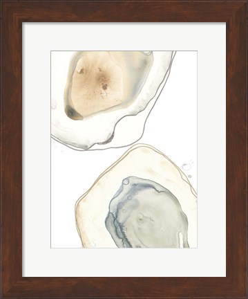 Framed Ocean Oysters III Print