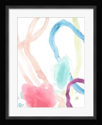 Framed Serpentine Rainbow I Print