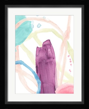 Framed Serpentine Rainbow II Print