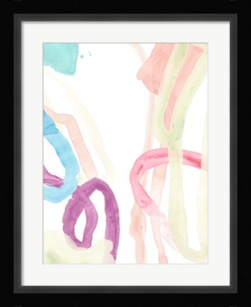 Framed Serpentine Rainbow IV Print