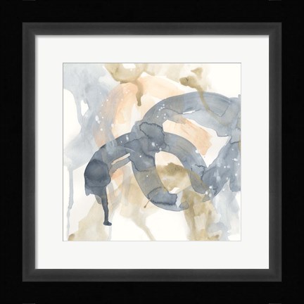 Framed Liquid Blueprint VII Print