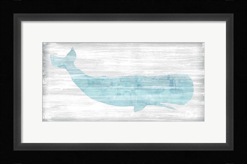Framed Weathered Whale I Print