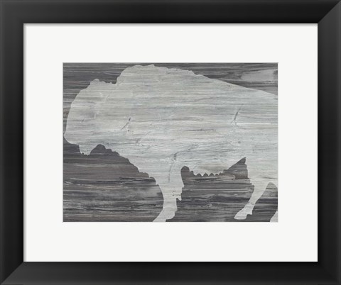 Framed Vintage Plains Animals V Print
