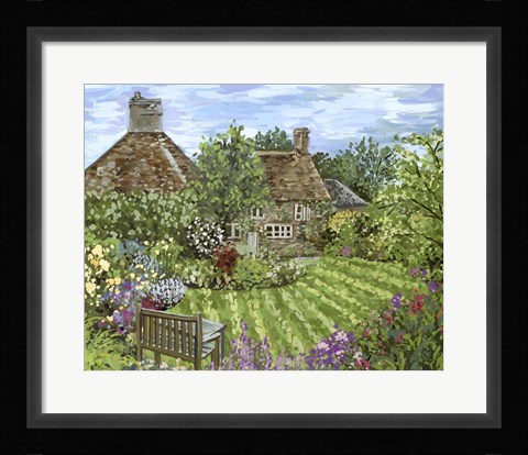 Framed Lavender Lane I Print