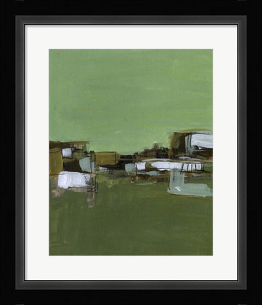 Framed Abstract Village I Print