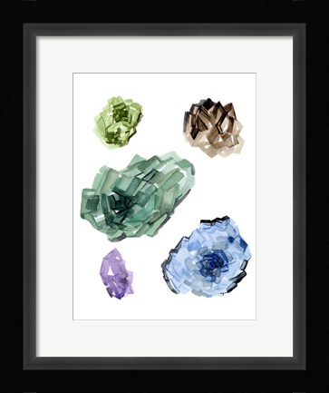 Framed Geometric Crystal II Print