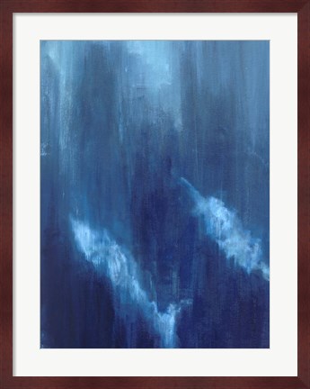 Framed Azul Profundo Triptych I Print
