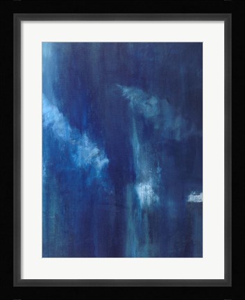 Framed Azul Profundo Triptych III Print