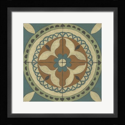 Framed Fraser Tile I Print