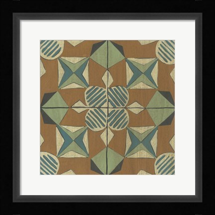 Framed Fraser Tile VIII Print