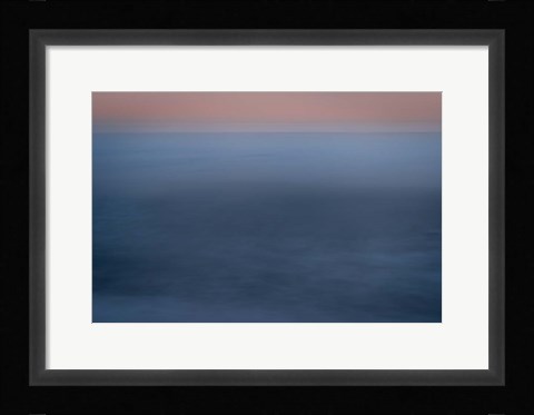 Framed Ocean Seascape at Sunrise, Cape May National Seashore, NJ Print