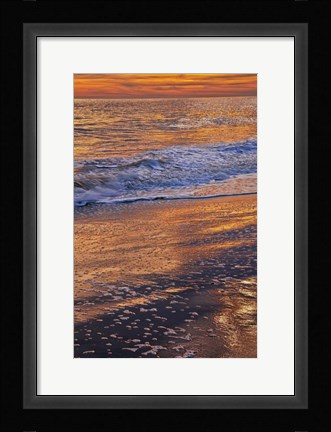 Framed Sunset Reflections, Cape May NJ Print