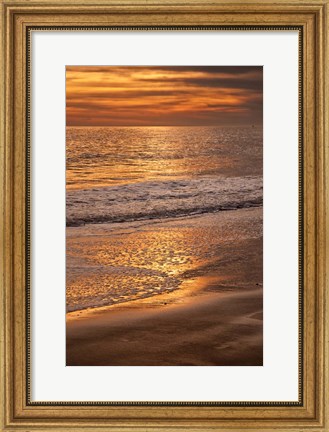 Framed Clouds And Ocean Shore, Cape May NJ Print