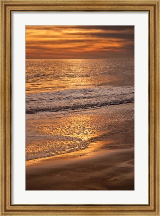 Framed Clouds And Ocean Shore, Cape May NJ Print