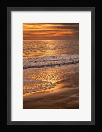 Framed Clouds And Ocean Shore, Cape May NJ Print