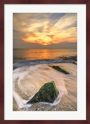 Framed Scenic Cape May Beach 4, Cape May NJ Print