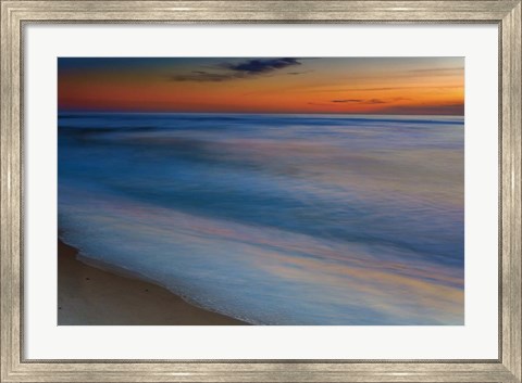 Framed Seashore Landscape 1, Cape May National Seashore, NJ Print