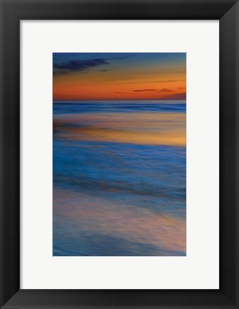 Framed Seashore Landscape 2, Cape May National Seashore, NJ Print