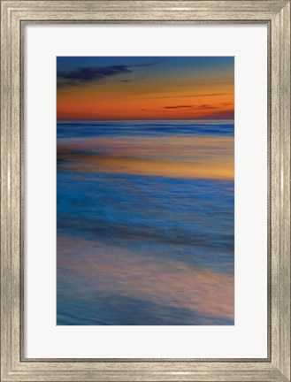 Framed Seashore Landscape 2, Cape May National Seashore, NJ Print