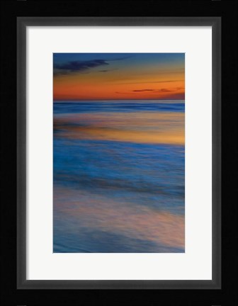 Framed Seashore Landscape 2, Cape May National Seashore, NJ Print