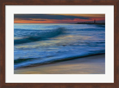 Framed Seashore Landscape 3, Cape May National Seashore, NJ Print