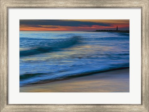 Framed Seashore Landscape 3, Cape May National Seashore, NJ Print