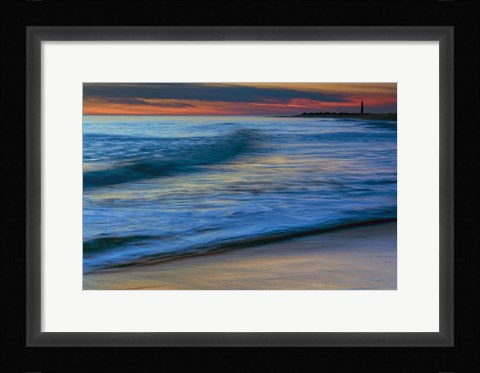 Framed Seashore Landscape 3, Cape May National Seashore, NJ Print